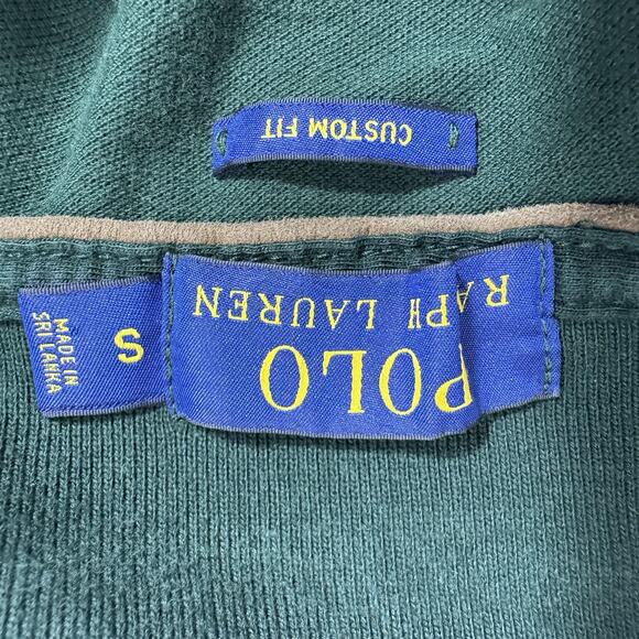 Polo Ralph Lauren Shirt Men’s Small Green Custom Fit - Picture 7 of 8